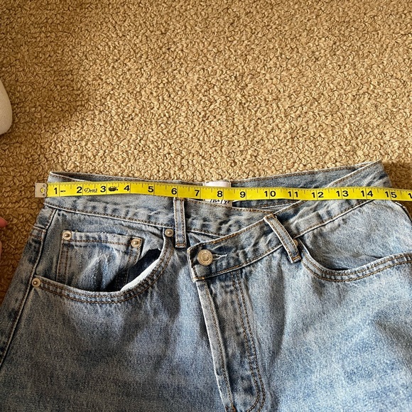 Princess Polly Holly asymmetric straight leg jeans - Picture 4 of 5